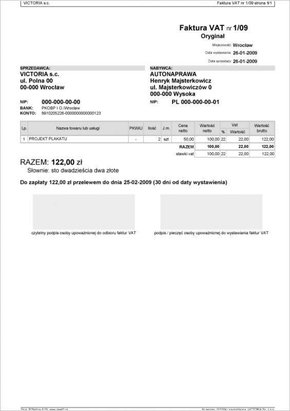 R2faktury - wersja MAXI, z obsługą magazynu - fakturowanie.