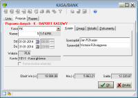 sporządzanie raportu kasowego