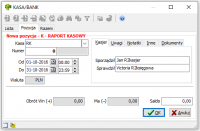 sporządzanie raportu kasowego